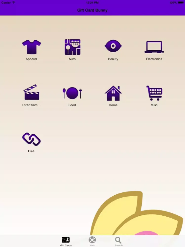 Capturas de tela do Gift Card Bunny Balance iPad 