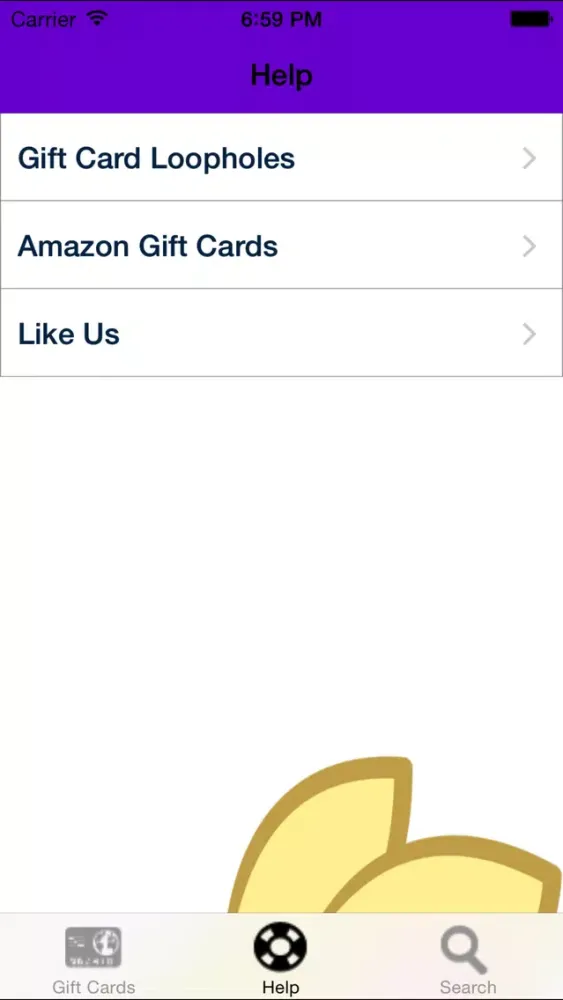 Capturas de tela do Gift Card Bunny Balance