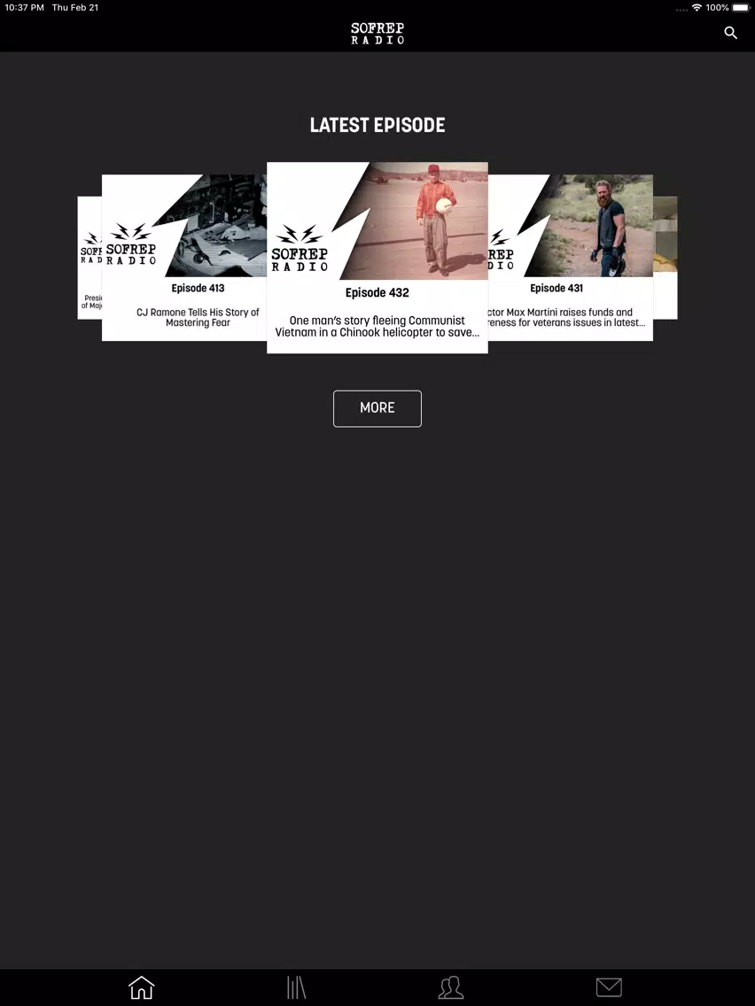 SOFREP Radio iPad  Screenshots
