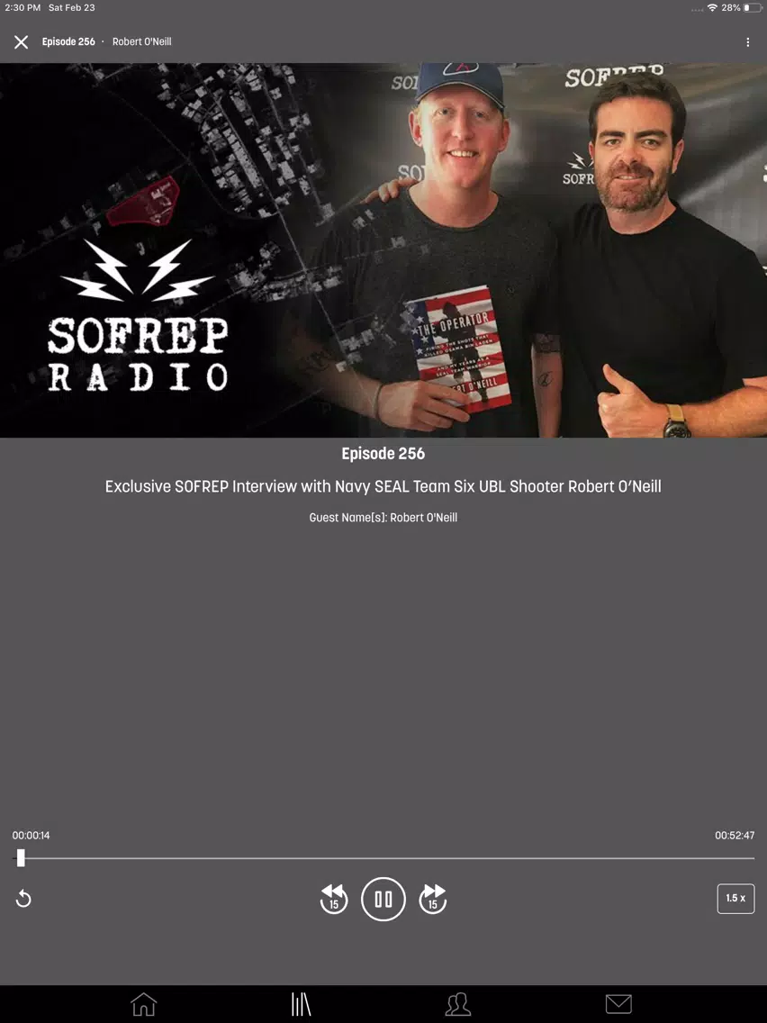 SOFREP Radio iPad  Screenshots