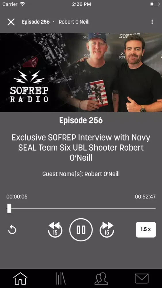 Screenshot di SOFREP Radio