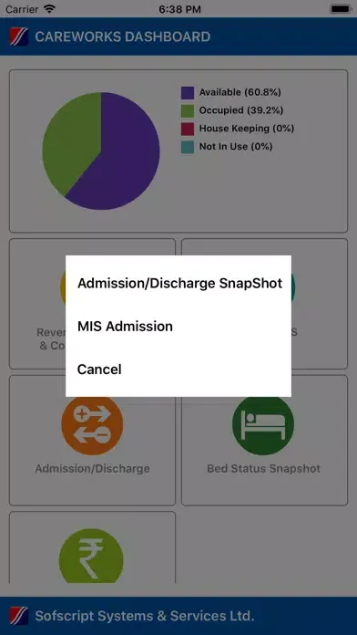 ภาพหน้าจอของ Masina Dashboard