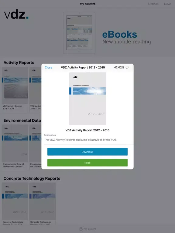 Tangkapan skrin VDZ - eBooks iPad 