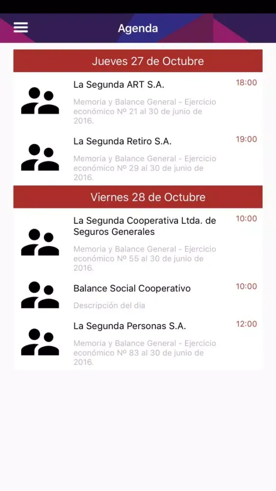 Captures d'écran de Asambleas LA SEGUNDA