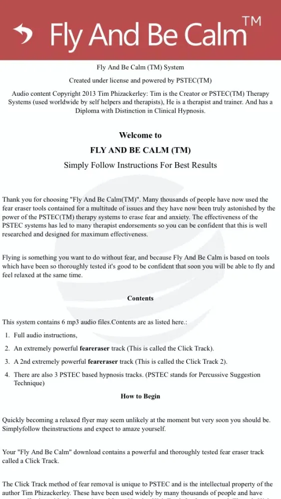 Fly And Be Calm應用截圖