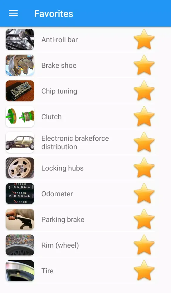 Auto parts. Guide 스크린샷