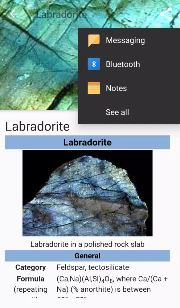 Minerals guide Ekran Görüntüleri