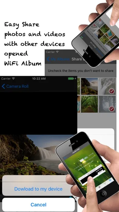 Captures d'écran de WiFi Album Transfer Pro