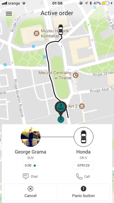 Ảnh chụp màn hình của Pickup Ride