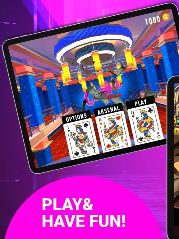 ภาพหน้าจอของ Shoot and Survive in Casino iPad 