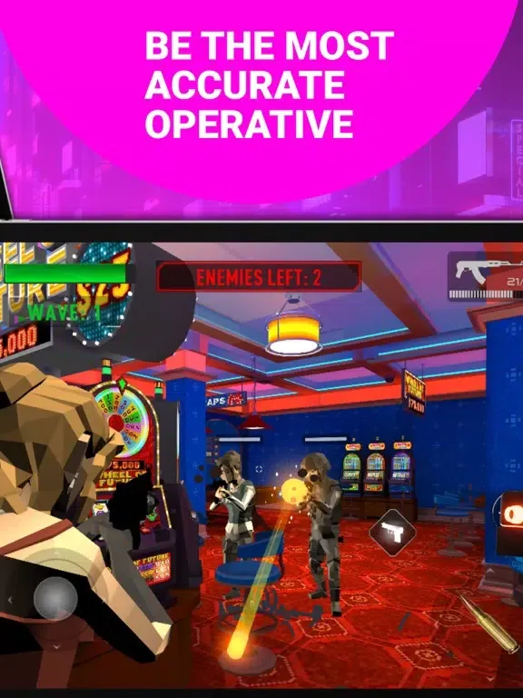 ภาพหน้าจอของ Shoot and Survive in Casino iPad 