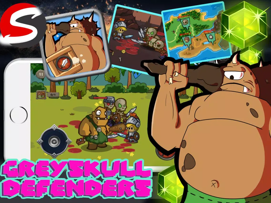 Captures d'écran de Greyskull defenders iPad 