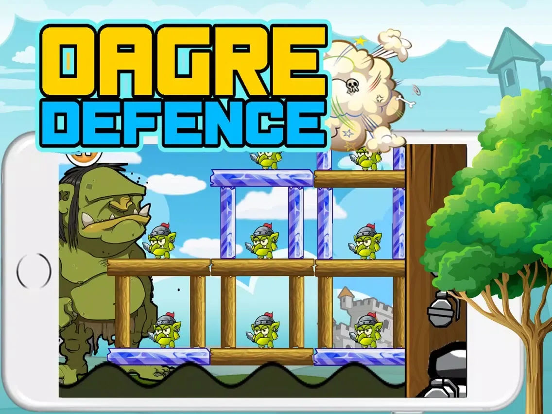 Tangkapan skrin Oagre defence iPad 
