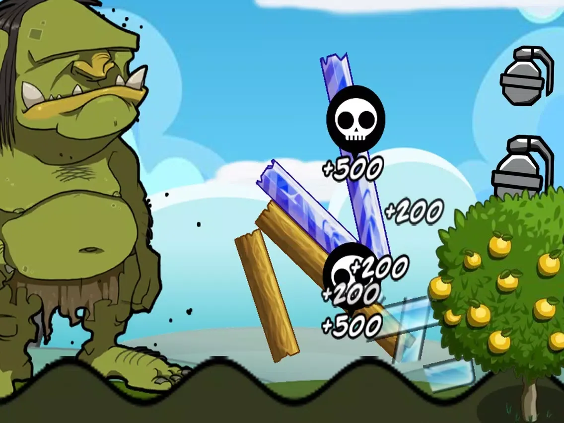 Tangkapan skrin Oagre defence iPad 