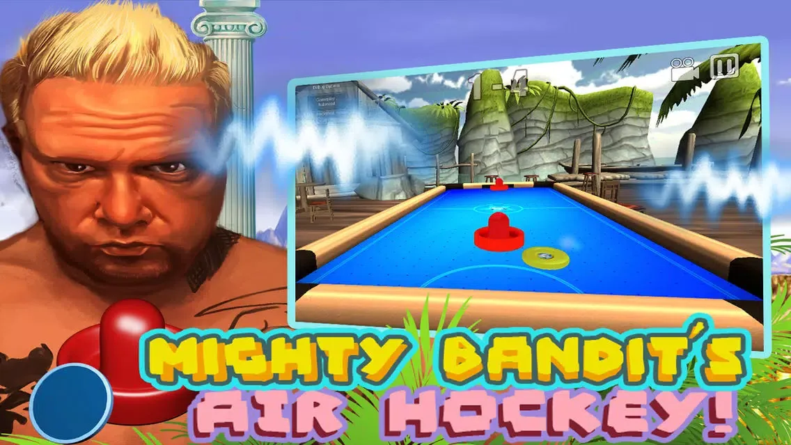 Ảnh chụp màn hình của Mighty Bandit´s air hockey