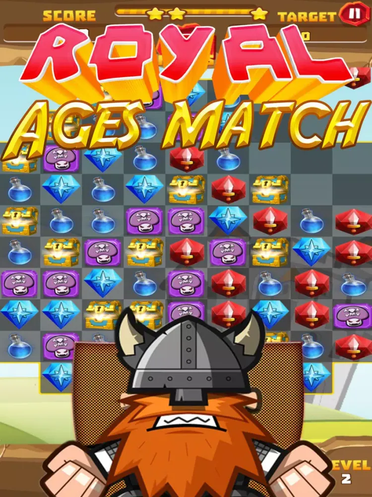 Tangkapan skrin Royal ages of match iPad 