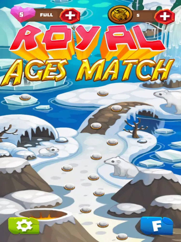Tangkapan skrin Royal ages of match iPad 
