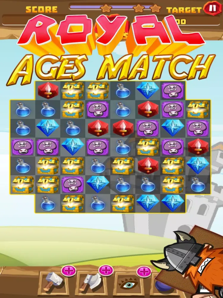 Tangkapan skrin Royal ages of match iPad 