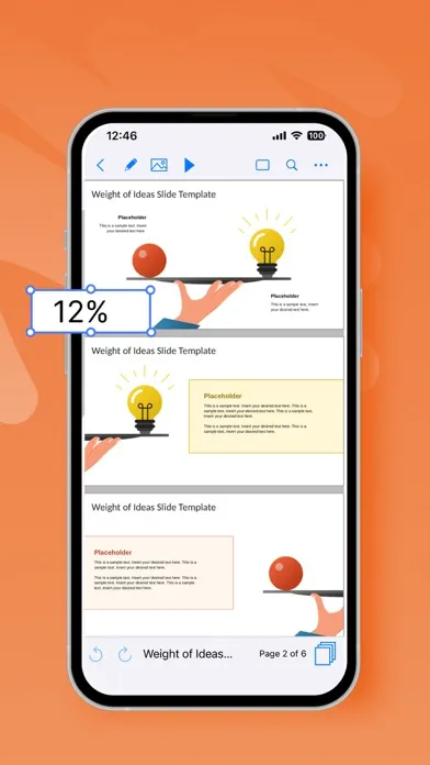 Ảnh chụp màn hình của PPT Editor: Power Point Sheets