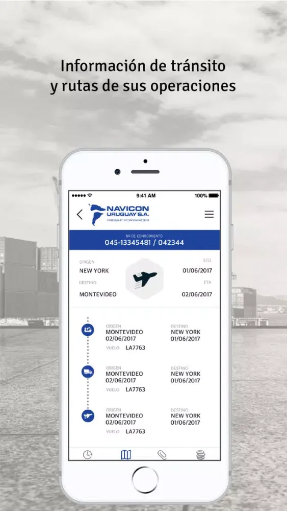 Zrzuty ekranu SCTracking Navicon Uruguay