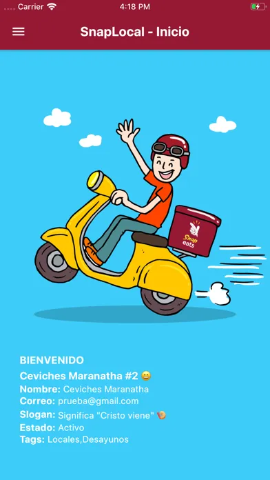 Snap eats - Locales سکرین شاٹس