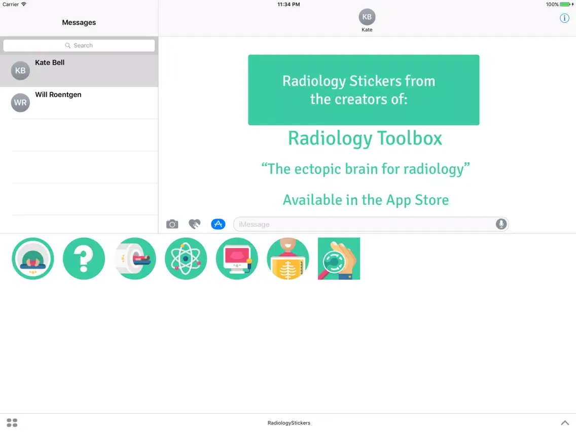 Captures d'écran de Radiology Stickers iPad 