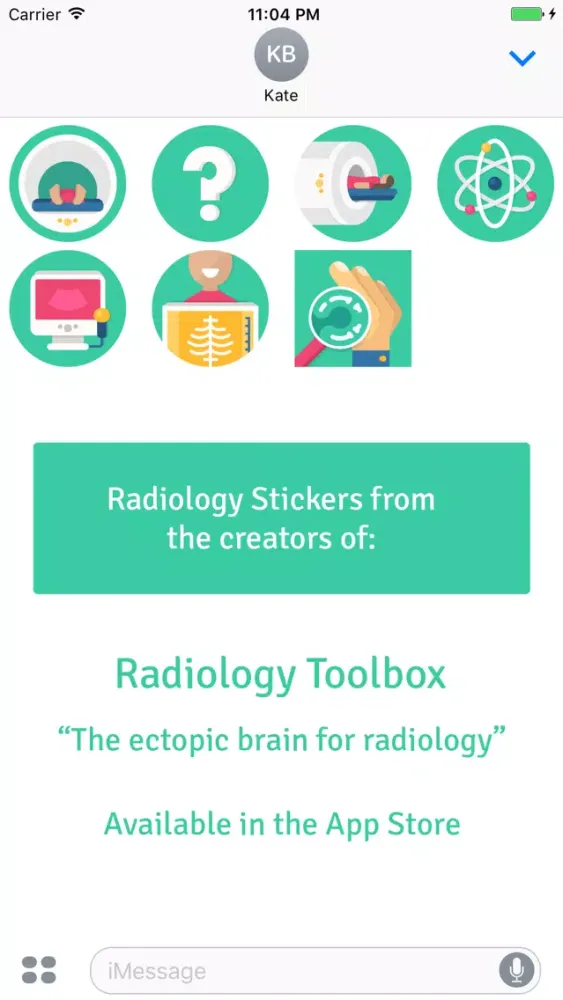 Captures d'écran de Radiology Stickers