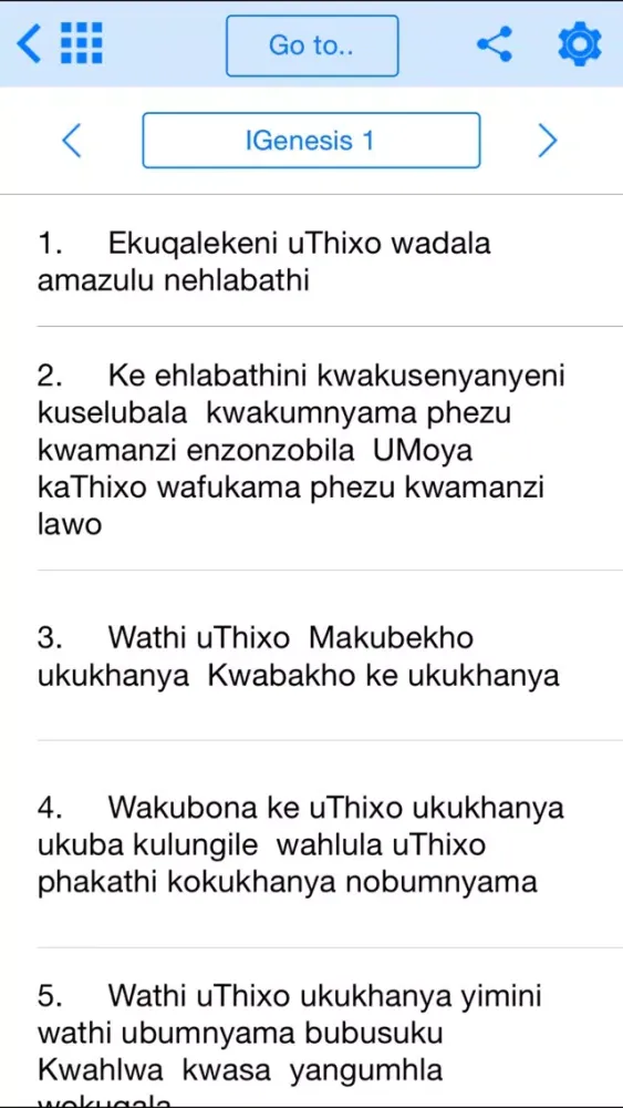 Captures d'écran de Xhosa Bible