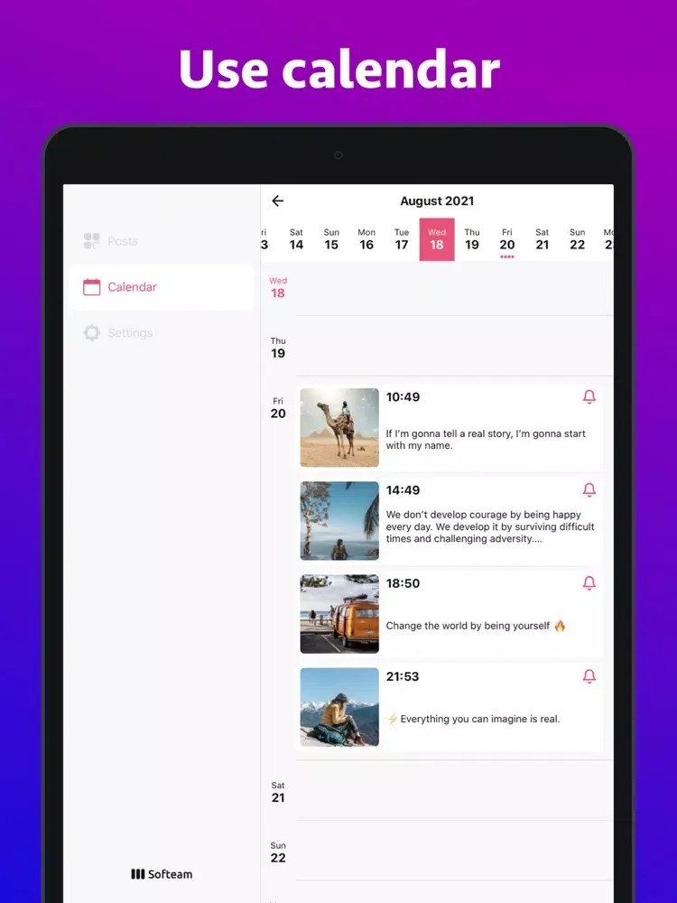 Ingrid Planner Preview Stories iPad 应用截图