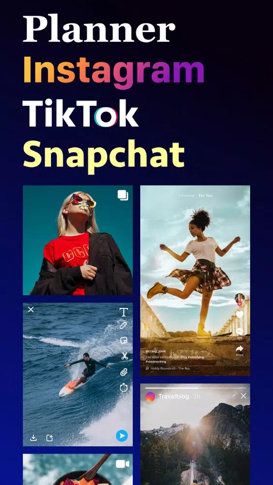 Tangkapan skrin Ingrid Planner Preview Stories