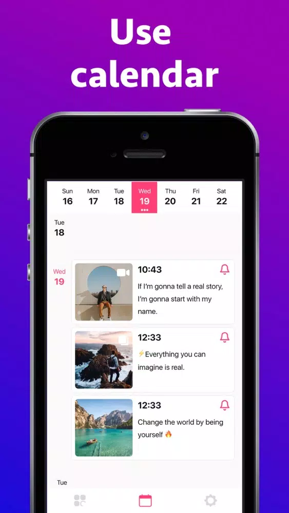 Tangkapan skrin Ingrid Planner Preview Stories