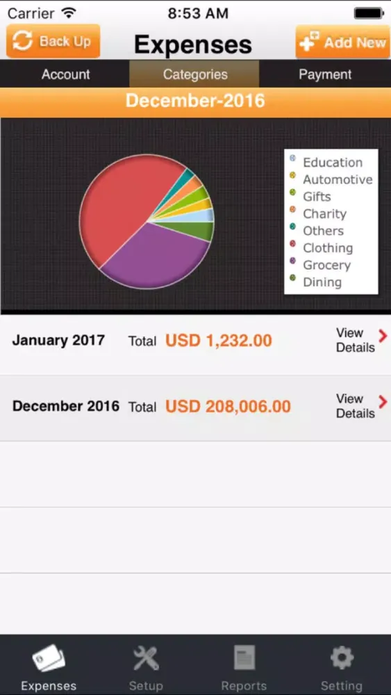 Capturas de pantalla de iExpenses - Track Expenses PRO