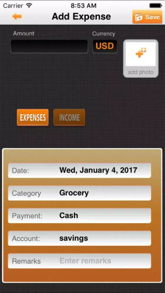 Capturas de pantalla de iExpenses - Track Expenses PRO