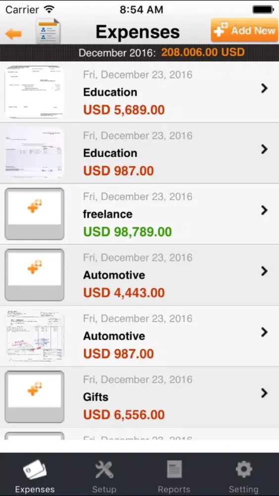 Capturas de pantalla de iExpenses - Track Expenses PRO