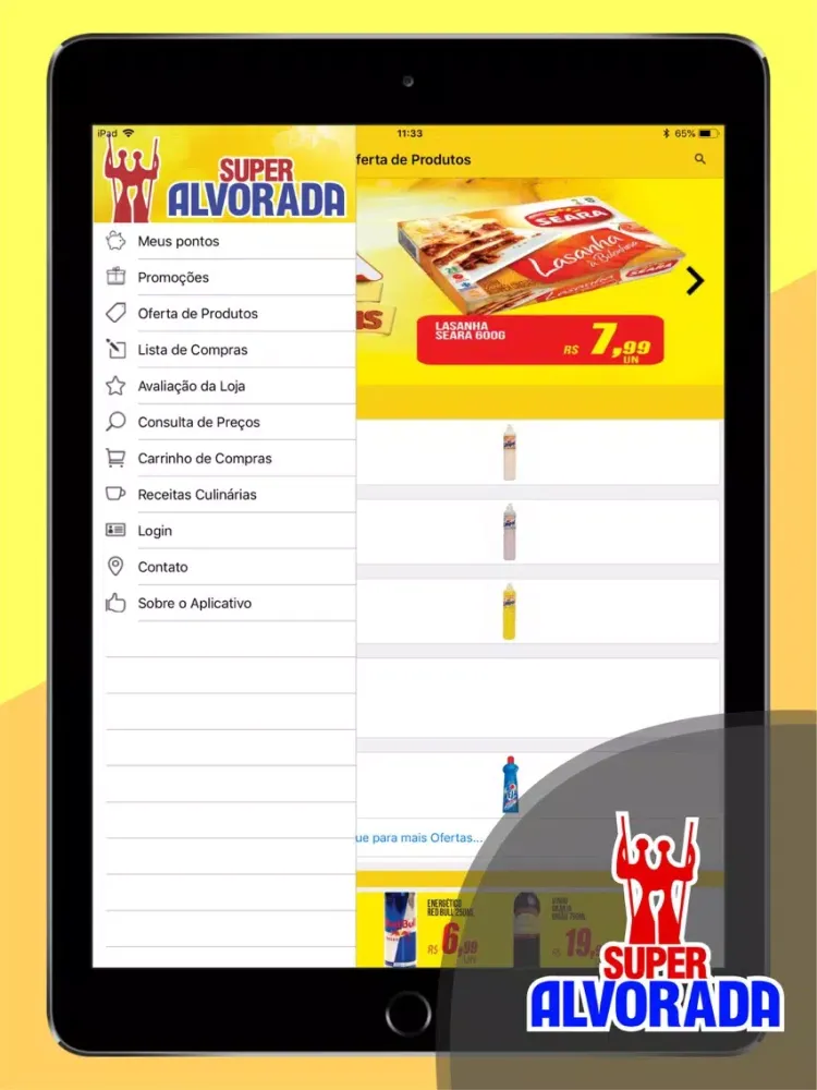 Tangkapan layar Super Alvorada iPad 