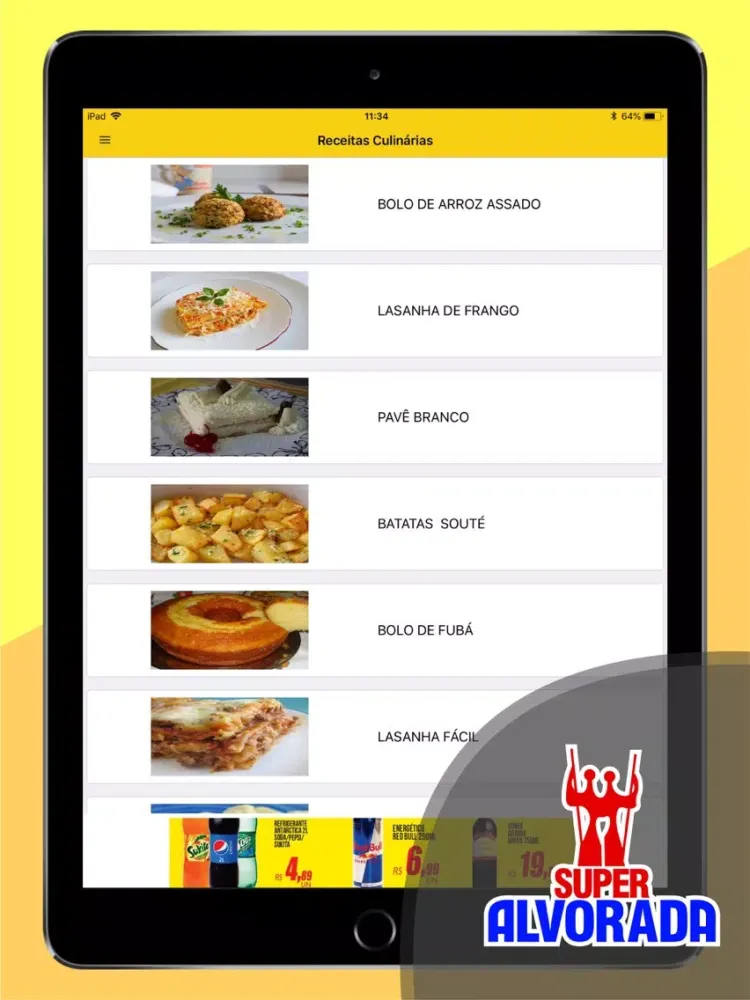 Tangkapan layar Super Alvorada iPad 