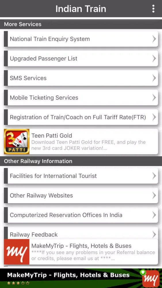 Capturas de pantalla de Indian Train