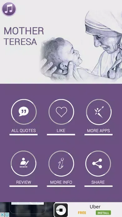 QuotesApp - Mother Teresa应用截图