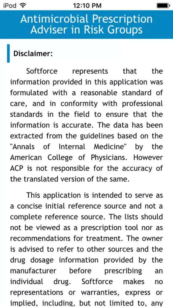 صور Antimicrobial Prescription Adviser in Risk Groups