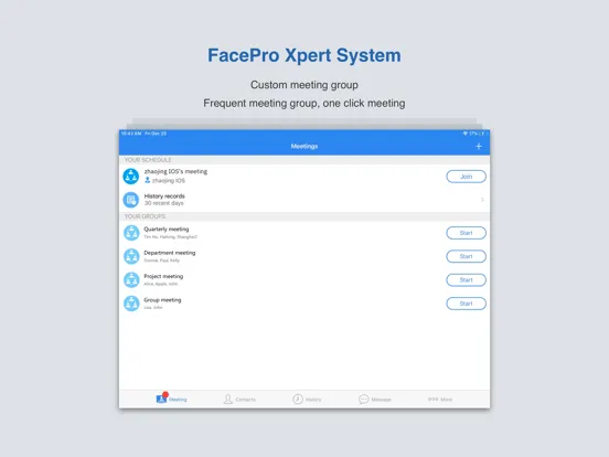 FacePro Xpert System iPad  Screenshots