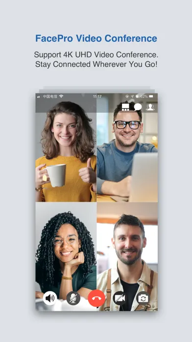 Tangkapan layar FacePro Video Conference