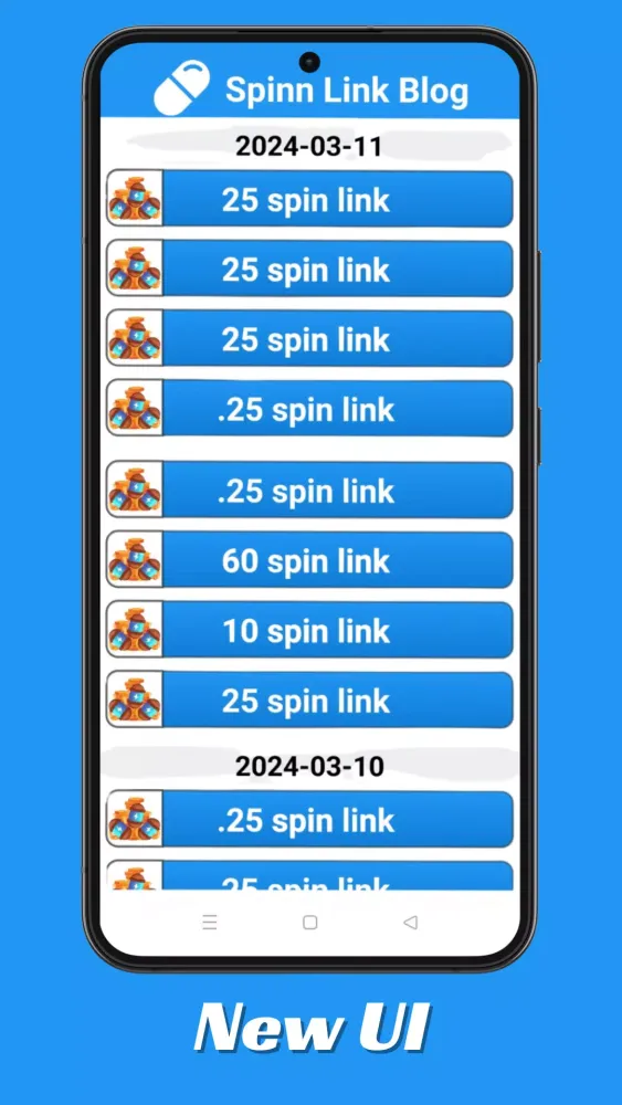 ภาพหน้าจอของ Spin Link App