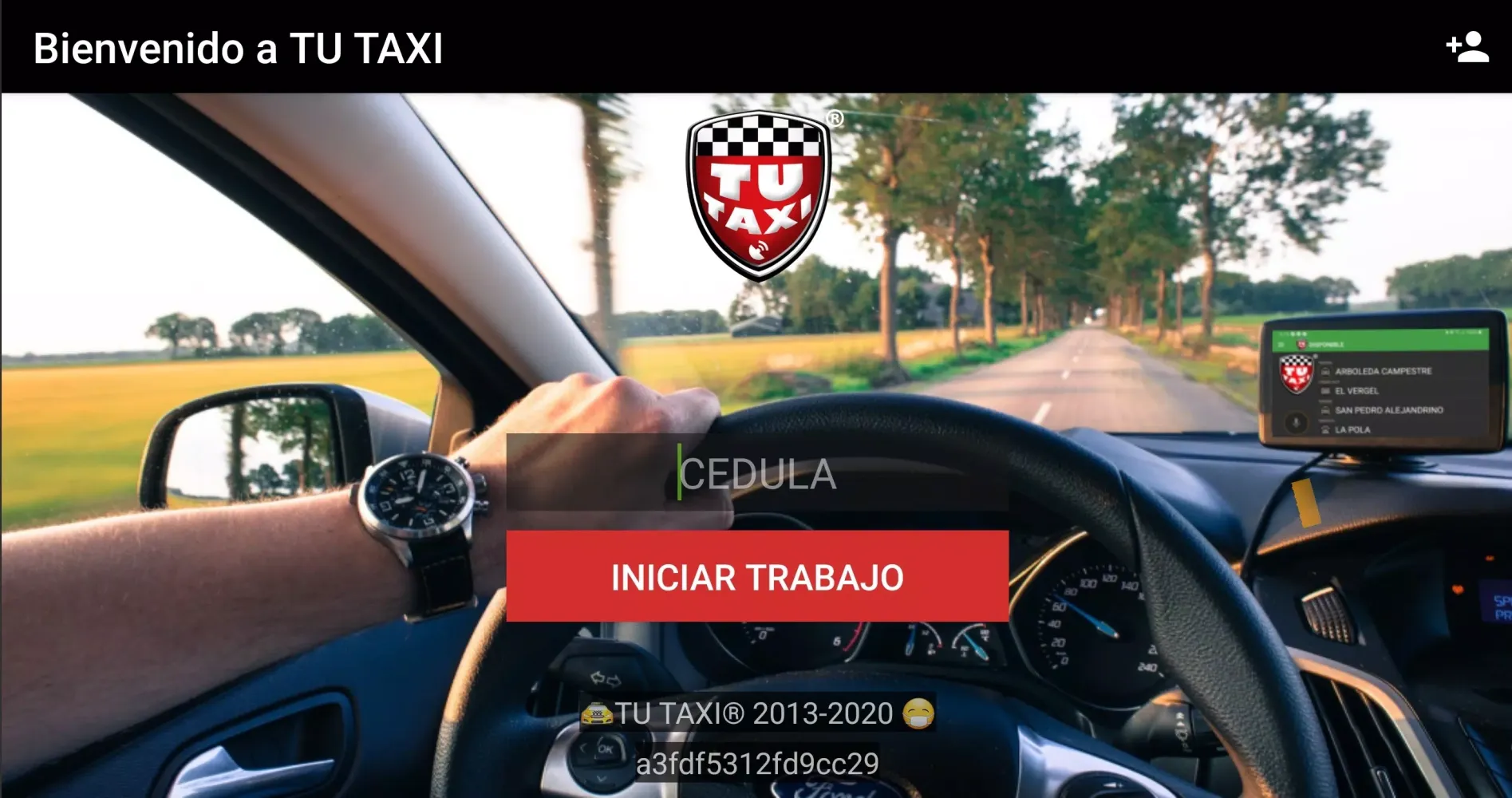 Capturas de tela do Tu Taxista