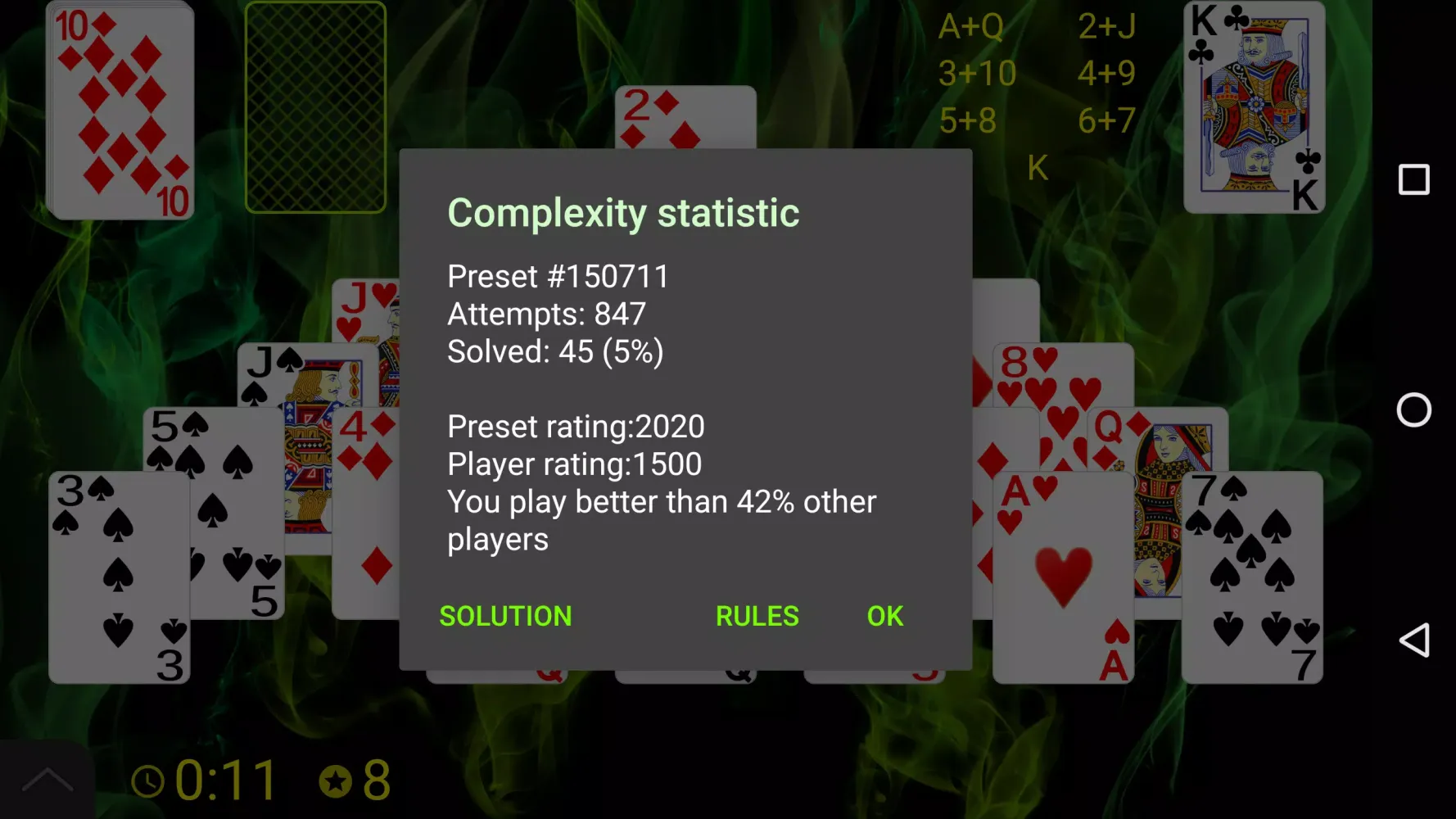Pyramid Solitaire Screenshots