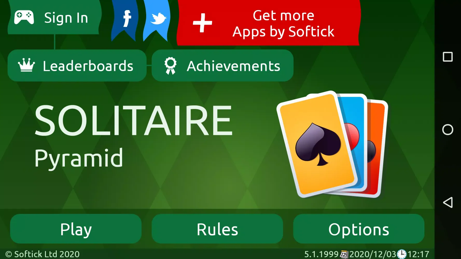 Pyramid Solitaire Screenshots