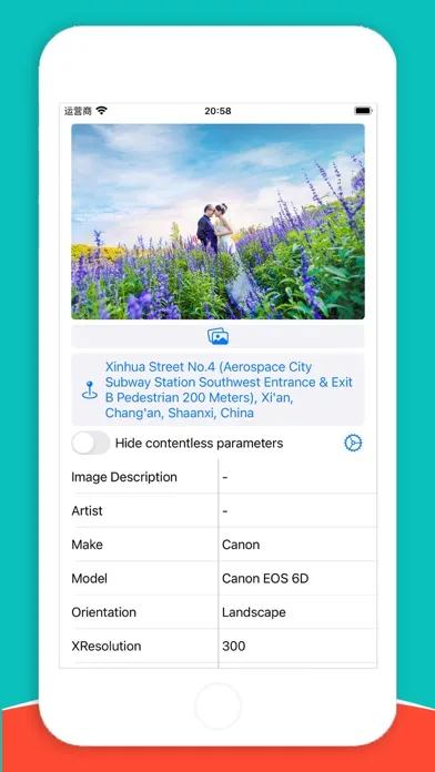 ภาพหน้าจอของ Photo Exif Data Viewer