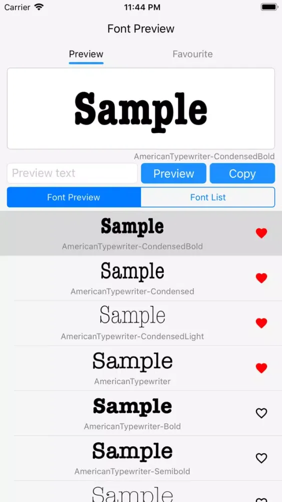 Font Preview - No Ads سکرین شاٹس
