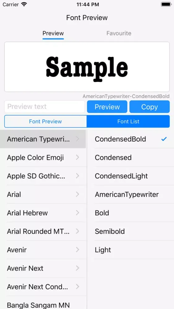 Font Preview - No Ads سکرین شاٹس