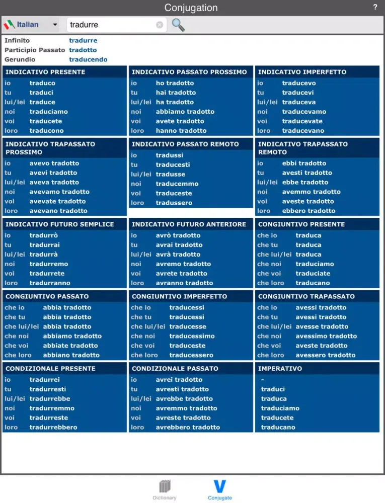Italian Dictionary (Offline) iPad  Screenshots