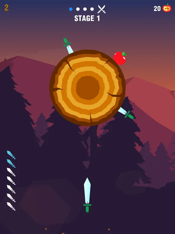 Capturas de tela do Knife Smash - Hit the log iPad 